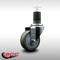 Service Caster 3.5'' SS Gray Poly Wheel Swivel 1-5/8'' Expanding Stem Caster SCC-SSEX20S3514-PPUB-158 - alternate 3